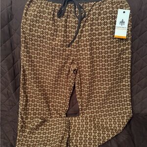 RAINFOREST Brown Geometric Pants